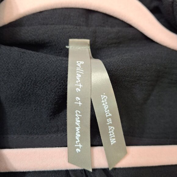 Womans Cropped Open Front Blazer Jacket Sz LG Relaxed Fit Stretchy Office Smart - Picture 13 of 14